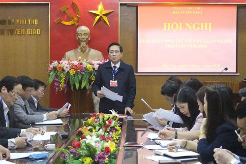 Giao ban cộng tác viên dư luận xã hội cấp tỉnh tháng 2/2020