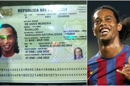 Ronaldinho bị bắt tại Paraguay do bị nghi dùng hộ chiếu giả