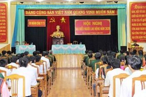 Công ty 75- Binh đoàn 15 tổ chức hội nghị đại biểu người lao động năm 2020