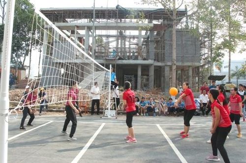 Văn phòng Tỉnh ủy tổ chức Giao lưu bóng chuyền hơi nữ