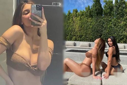 Kylie Jenner cùng các chị gái nhà Kardashian diện bikini tưng bừng tắm nắng