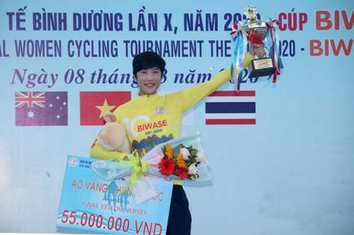 Kết thúc giải xe đạp nữ quốc tế Bình Dương: Phetdarin Somrat (Thái Lan) giành áo Vàng