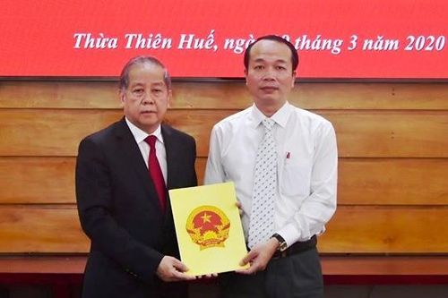 Bổ nhiệm Giám đốc Sở Tài chính tỉnh Thừa Thiên Huế