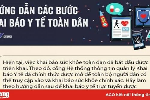 Hướng dẫn các bước khai báo y tế toàn dân