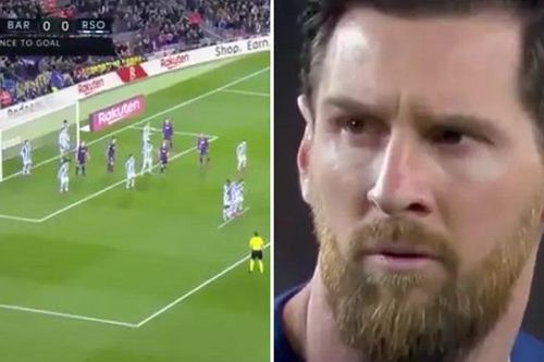 Barca: Phản ứng hài hước của Messi khi bị Sociedad lập kế hoạch ngăn đá phạt