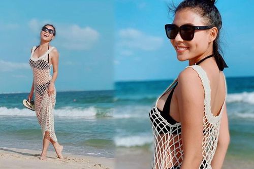 Thúy Diễm tung bộ ảnh bikini khoe vòng một 'khủng' hút mắt