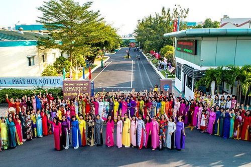 Công đoàn Khatoco: Hưởng ứng sự kiện 'Áo dài - Di sản văn hóa Việt Nam'
