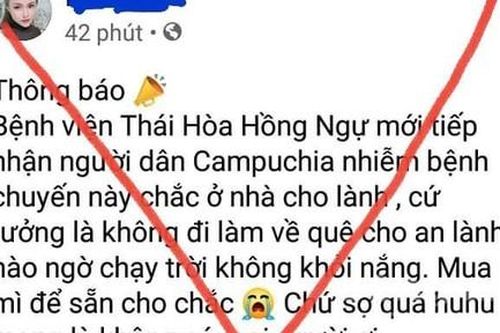 Nhìn thấy người bị sốt, thiếu nữ tung tin bị nhiễm Covid-19