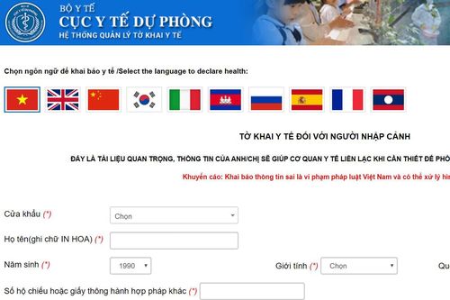 Thực hiện khai báo y tế ở đâu, như thế nào?