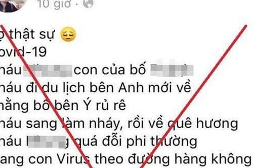 Xử lý nam thanh niên tung tin bệnh nhân số 17 mắc Covid-19 nguy kịch