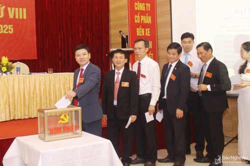 Đảng bộ Công ty CP Bến xe Nghệ An đại hội nhiệm kỳ 2020 - 2025
