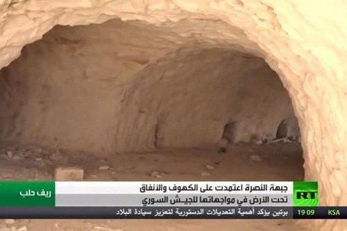 Bí ẩn trong đường hầm dài của phiến quân được phát hiện ở Tây Aleppo, Syria