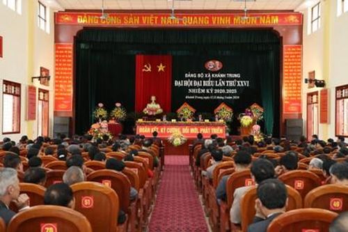 Phiên trù bị Đại hội đại biểu Đảng bộ xã Khánh Trung nhiệm kỳ 2020- 2025
