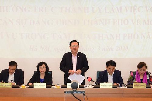 Bí thư Thành ủy Vương Đình Huệ: Từng đồng chí Thường trực phải chủ trì, đôn đốc việc hoàn thành các dự án trọng điểm
