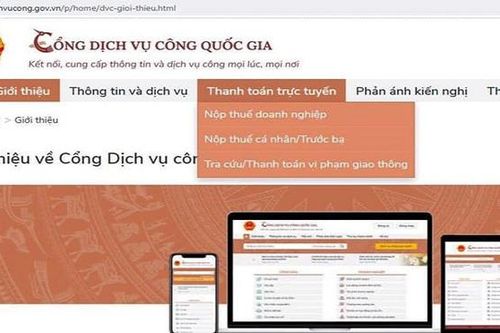 Thí điểm nộp phạt vi phạm giao thông qua Cổng dịch vụ công quốc gia
