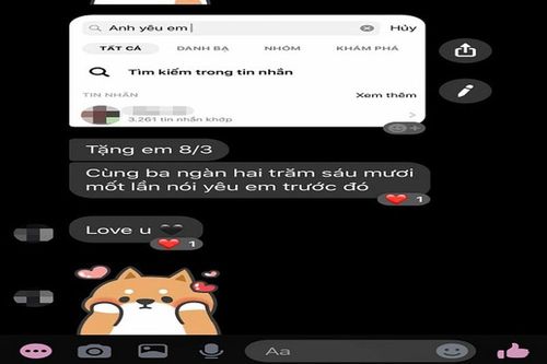 Trend mới tìm kiếm lời yêu trong box chat