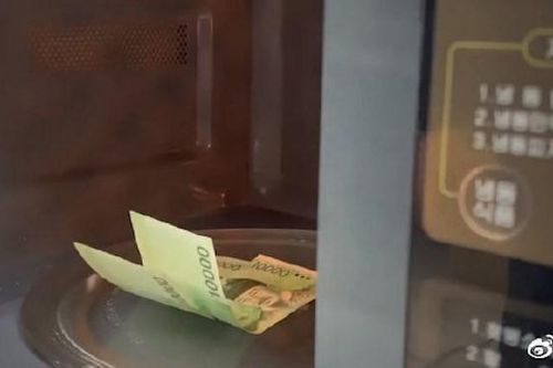 'Khóc ròng' vì cho tiền vào lò vi sóng khử trùng phòng Covid-19