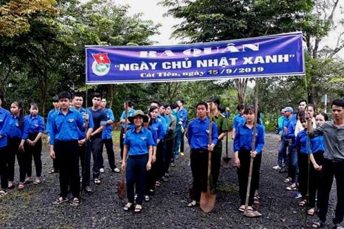 Tuổi trẻ Cát Tiên chung sức xây dựng nông thôn mới