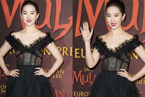 Lưu Diệc Phi diện đầm xuyên thấu rạng ngời, nhưng lộ dấu vết lão hóa