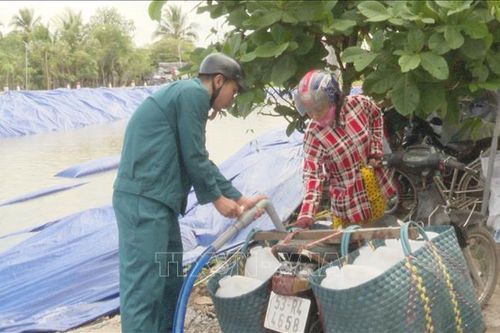 Cấp nước ngọt miễn phí 'cứu khát' cho trên 12.000 ha cây sầu riêng