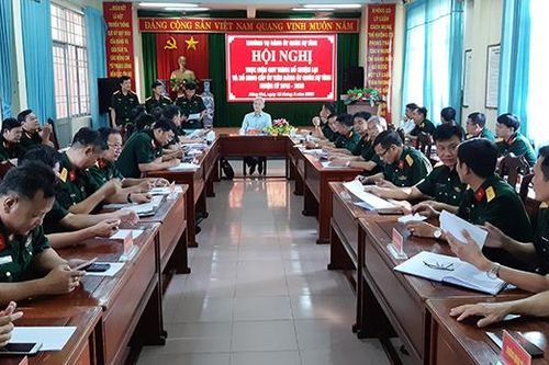Đảng ủy Quân sự tỉnh thực hiện quy trình công tác cán bộ