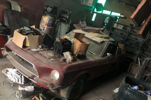 'Ngựa hoang' Ford Mustang đời đầu bỏ hoang 30 năm trong nhà kho