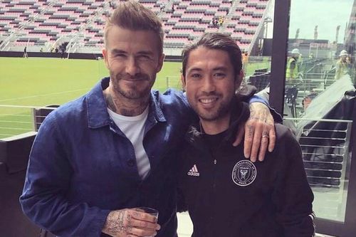 David Beckham khoác vai Lee Nguyễn