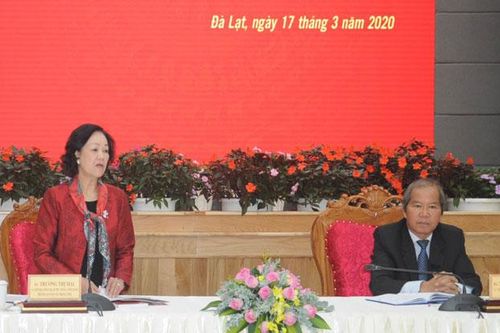 Đoàn công tác Ban Bí thư Trung ương Đảng làm việc tại Lâm Đồng
