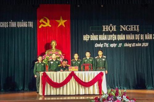 Hội nghị hiệp đồng huấn luyện quân nhân dự bị năm 2020