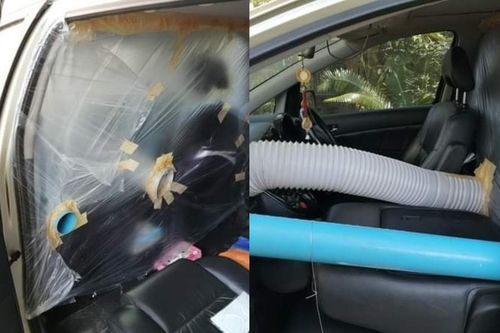 Bố chế 'phòng cách ly' trên ôtô để đón con về từ tâm dịch Italy