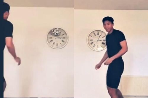 Đoàn Văn Hậu sút bóng vỡ đồng hồ khi tập ở nhà mùa Covid-19