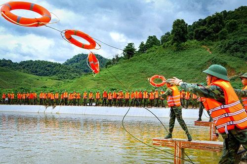 Lực lượng vũ trang tỉnh sẵn sàng ứng phó thiên tai, tìm kiếm cứu nạn