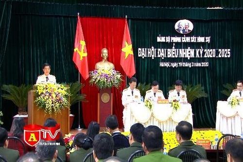 Đại hội Đảng bộ Phòng Cảnh sát hình sự nhiệm kỳ 2020 - 2025