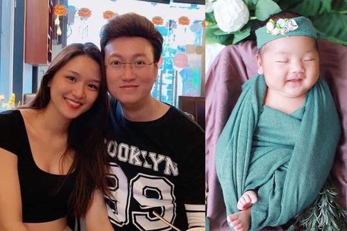 Sỹ Luân và bạn gái giáo viên đón con gái đầu lòng