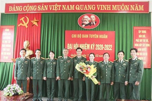 Đảng bộ Quân sự tỉnh Quảng Trị thực hiện tốt công tác chuẩn bị đại hội đảng các cấp