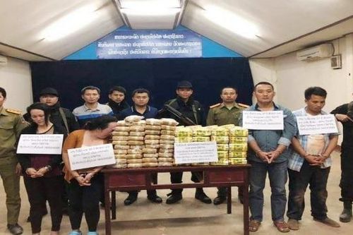 Cảnh sát Việt Nam và Lào mật phục bắt 4 người chuyển 60kg ma túy, 240.000 viên hồng phiến