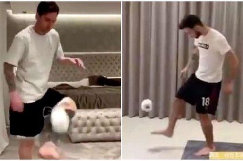 Messi, Bruno Fernandes gây 'bão mạng' với thử thách tâng giấy vệ sinh