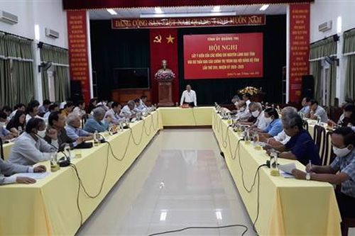 Lấy ý kiến của nguyên lãnh đạo tỉnh Quảng Trị về dự thảo Báo cáo chính trị trình Đại hội Đảng bộ tỉnh lần thứ XVII, nhiệm kỳ 2020- 2025