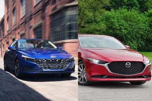 So sánh nhanh Mazda 3 2020 với Hyundai Elantra 2021