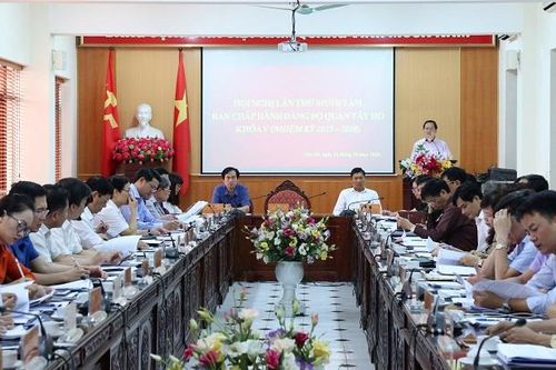 Tây Hồ chuẩn bị kỹ lưỡng cho Đại hội Đảng các cấp