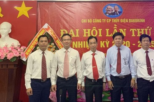 Thủy điện Đakđrinh (DHC) tổ chức thành công Đại hội Chi bộ lần thứ IV, nhiệm kỳ 2020 – 2025
