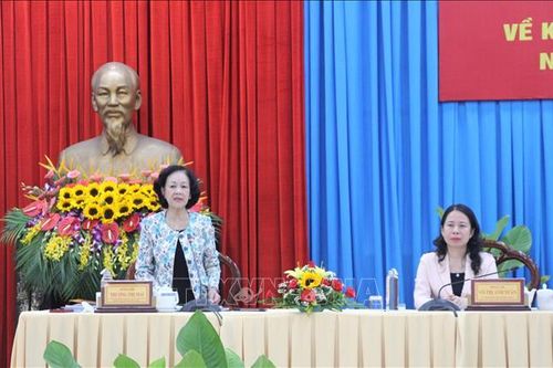 Đoàn công tác Ban Bí thư Trung ương Đảng làm việc tại An Giang