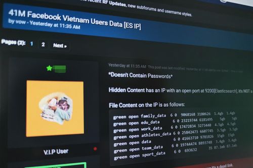 Hacker khoe dữ liệu của 41 triệu người dùng Facebook Việt Nam