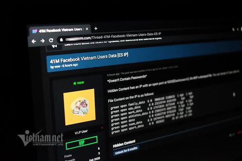 Lộ dữ liệu 41 triệu người dùng Facebook VN: Có thể hacker vẫn 'ém hàng'