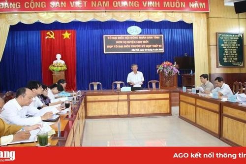 Họp tổ đại biểu HĐND tỉnh, đơn vị Chợ Mới trước kỳ họp thứ 13