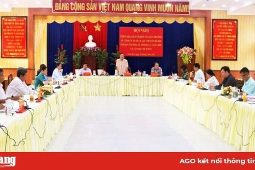 Đoàn giám sát Ban Thường vụ Tỉnh ủy làm việc tại Châu Đốc