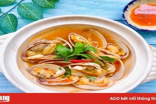 Ngao hấp kiểu Thái