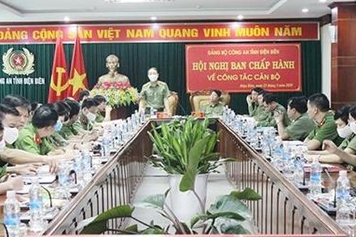 Đoàn công tác Bộ Công an làm việc với Công an tỉnh Điện Biên