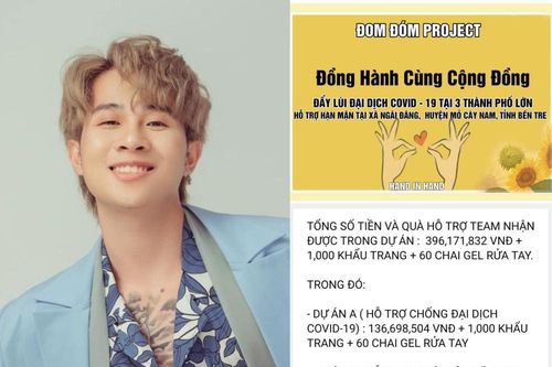 Fandom của Jack quyên góp gần 400 triệu đồng để chống dịch COVID-19 và hạn mặn miền Tây