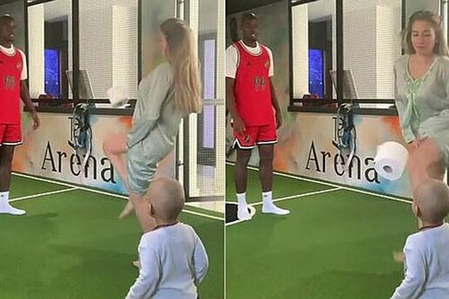 Vợ chồng Pogba tâng giấy vệ sinh lỗi, cậu con trai lĩnh đủ